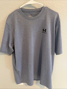 Under Armour Gray Heather Short Sleeve Crew Tee